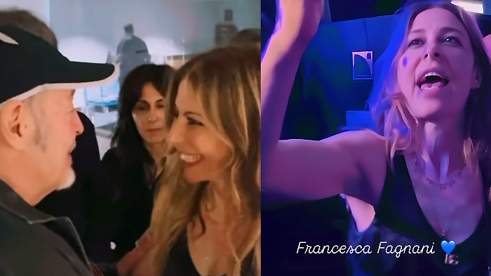 Francesca Fagnani al concerto di Vasco Rossi: scopri le foto e i video sui social del Komandante 