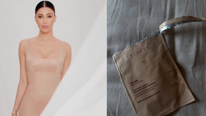 Belen Rodriguez lancia una maschera intima del suo brand Rebeya e infiamma i social: scopri il commento della mamma Veronica Cozzani
