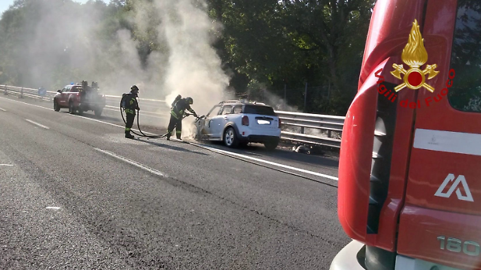 L'incendio in A1