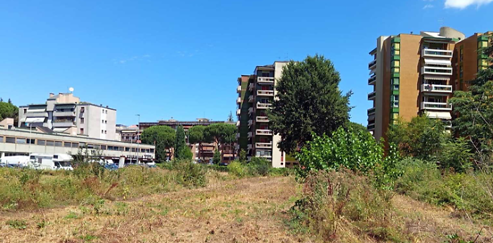 L'area verde di via Tiziano