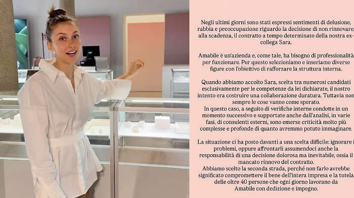 Martina Strazzer rompe il silenzio sul caso Amabile e la ragazza incinta lasciata a casa: sui social pioggia di commenti negativi