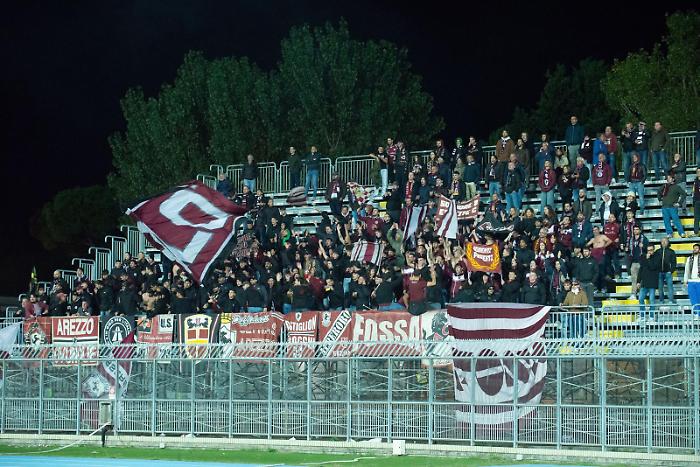 I tifosi dell'Arezzo a Rimini