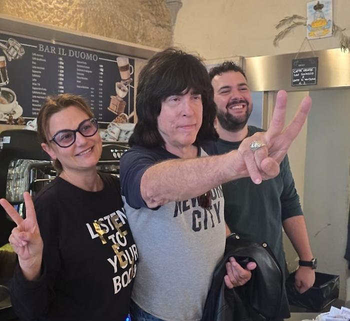 Marky Ramone con Katia e Alberto
