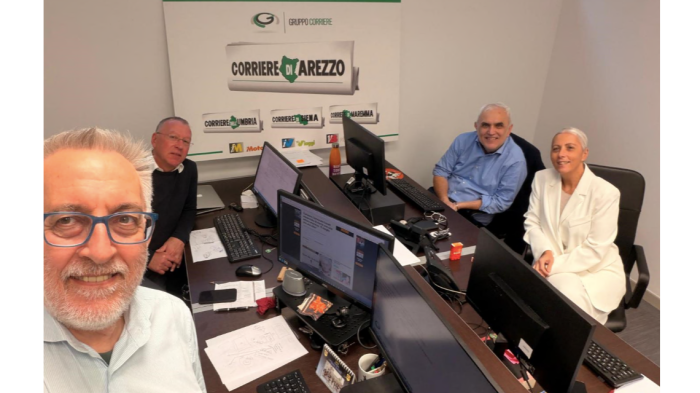 Il Corriere di Arezzo nel 40° anno è tornato nella sede di Corso Italia 205 dove nacque il giornale della città e della provincia