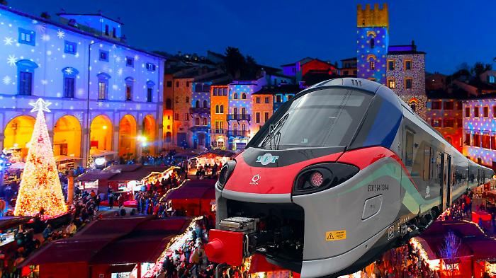 Arezzo, alla Città del Natale si arriva in treno: come evitare le code in auto e migliorare la qualità dell'aria. Gli orari
