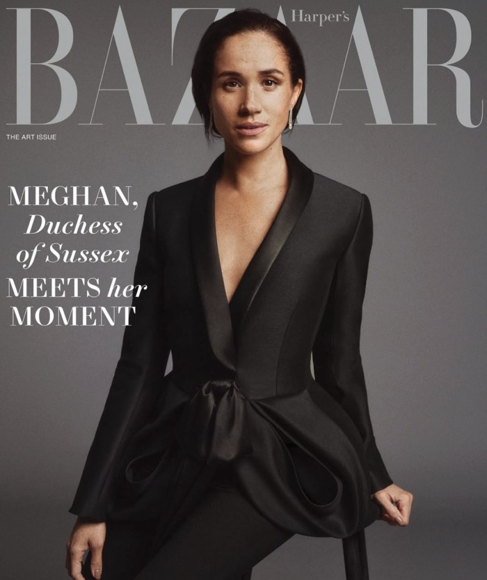 Meghan Markle e l'omaggio a Lady Diana su Harper's Bazaar: la foto e l'ispirazione