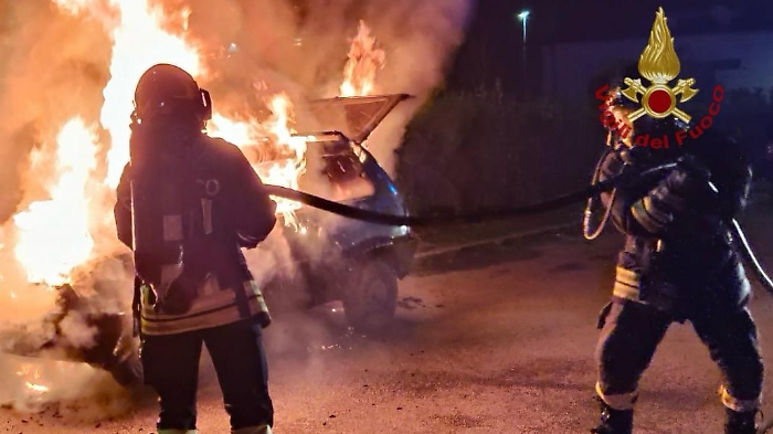 Intervento dei vigili del fuoco