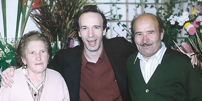 Benigni con Isolina e Luigi