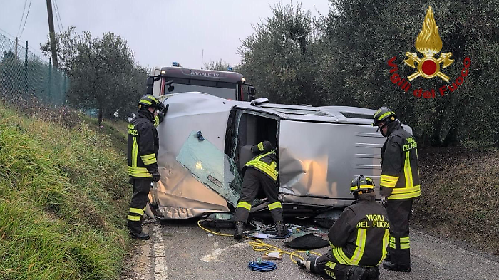 La scena dell'incidente