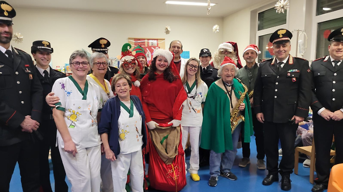 I carabinieri in Pediatria