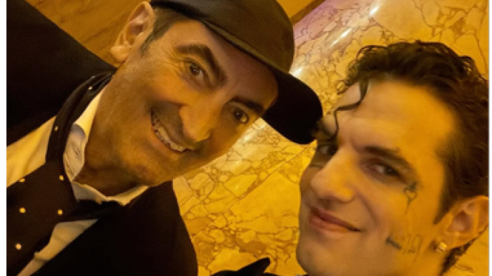 Beppe Angiolini con Achille Lauro