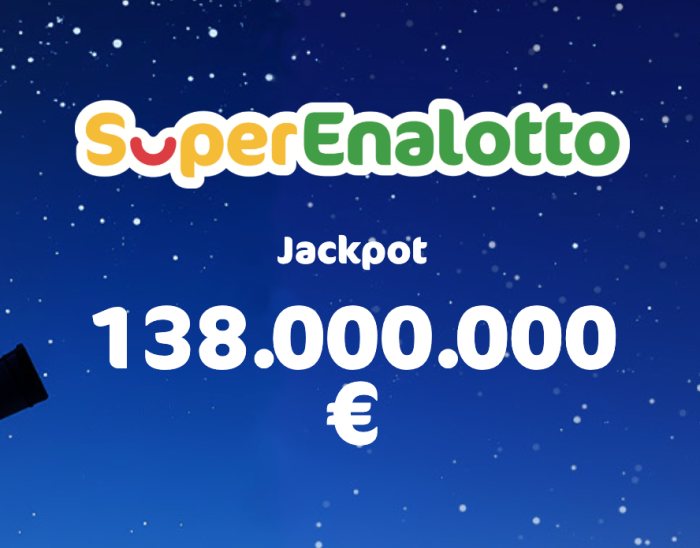 Estrazione Superenalotto, i numeri di oggi sabato 21 marzo. Il jackpot &egrave; da favola