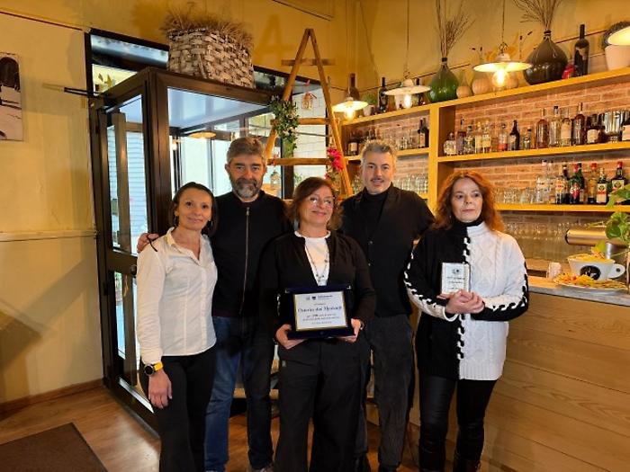 I titolari dell'Osteria dei Mercanti