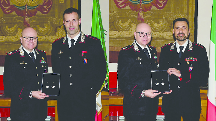 Carabinieri, Sarnacchiaro e Feola promossi al grado di Maggiore