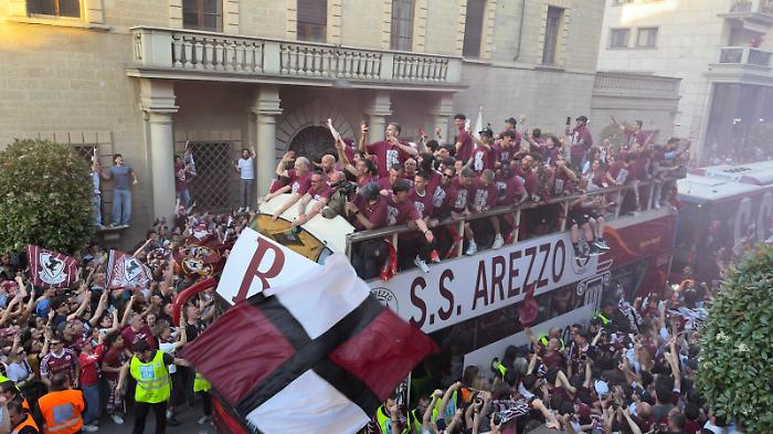 La festa dell'Arezzo in B