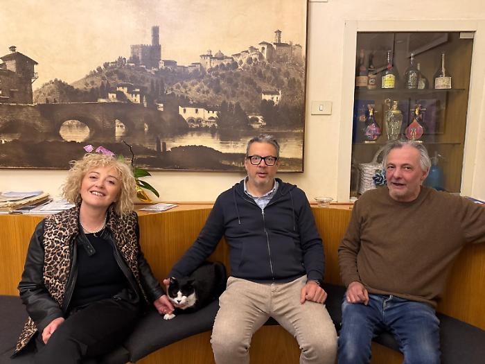 Roberta Acciai, Saverio, il sindaco Lorenzoni e Torello Cardini