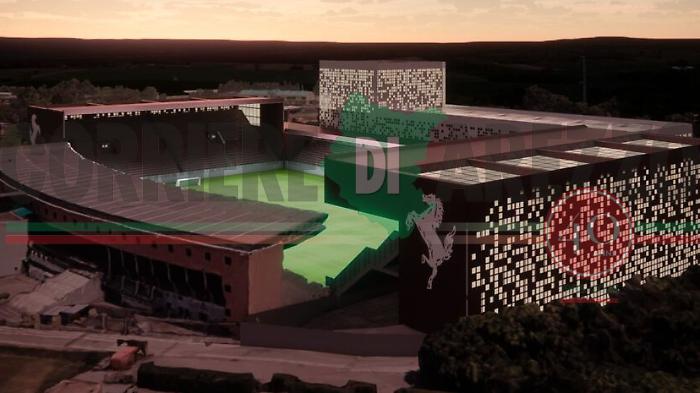 Arezzo, ecco il progetto per il nuovo stadio. Il sindaco Ghinelli: "Cambierà volto alla città"