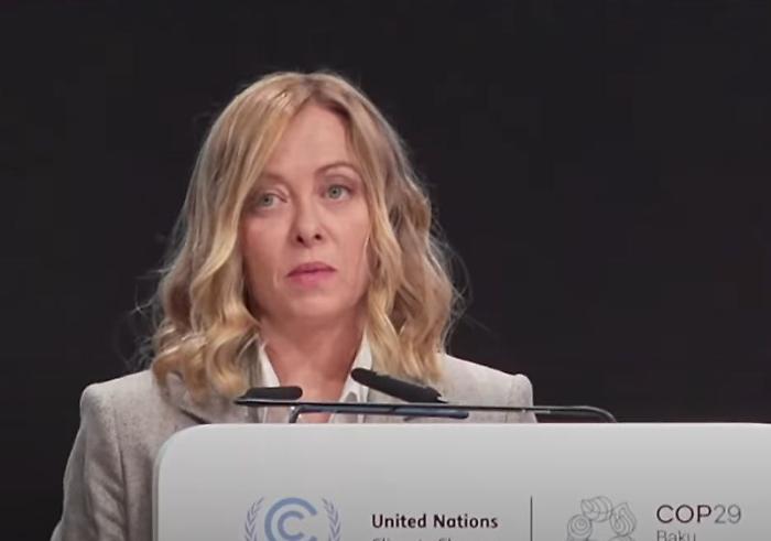 Clima, Meloni "Superare divisioni, lavorare per generazioni future"