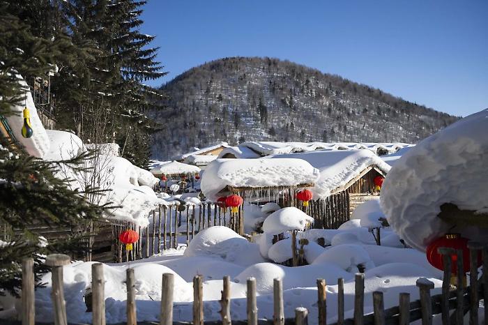 Cina, area turistica panoramica su ghiaccio e neve apre nello Heilongjiang
