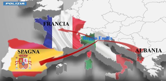 Maxi operazione antidroga a Reggio Emilia, 9 arresti anche all'estero