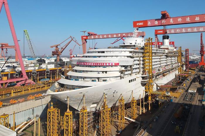 Cina, entro fine anno la seconda grande nave da crociera prodotta nel Paese