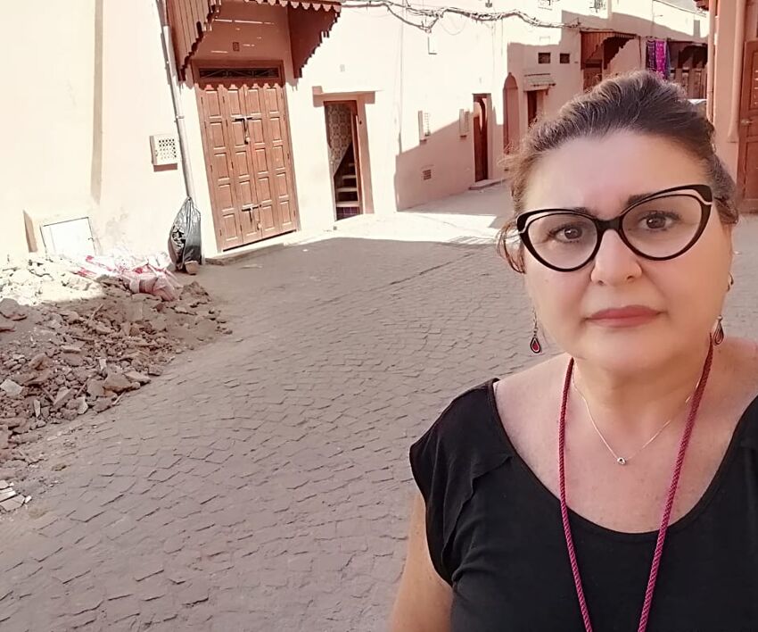 Barbara Messini vive a Marrakech